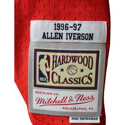 Allen Iverson Signed Philadelphia 76ers Mitchell & Ness Red Jersey