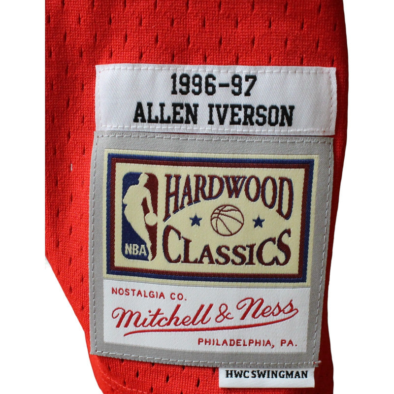 Allen Iverson Signed Philadelphia 76ers Mitchell & Ness Red Jersey