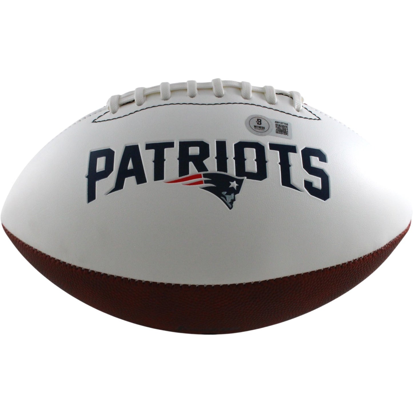 Ty Law Autographed New England Patriots Logo Football with HOF Inscription