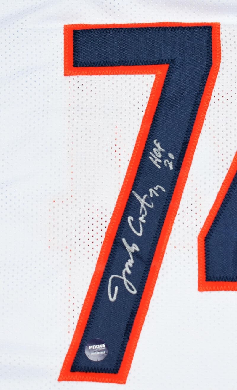 Jimbo Covert Signed Chicago Bears White Custom Jersey - HOF