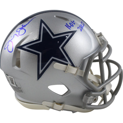 Jimmy Johnson Dallas Cowboys Autographed HOF Mini Helmet Beckett