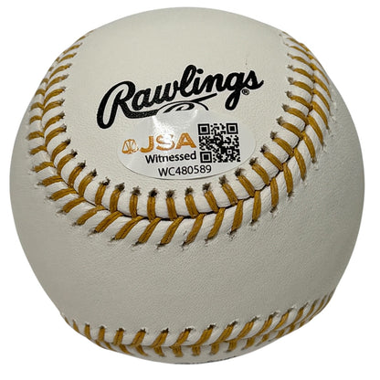 Derrek Lee Autographed Gold Glove Baseball with 3x GG Inscription JSA Witness