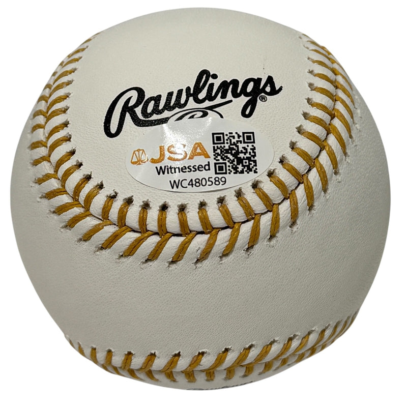 Derrek Lee Autographed Gold Glove Baseball with 3x GG Inscription JSA Witness