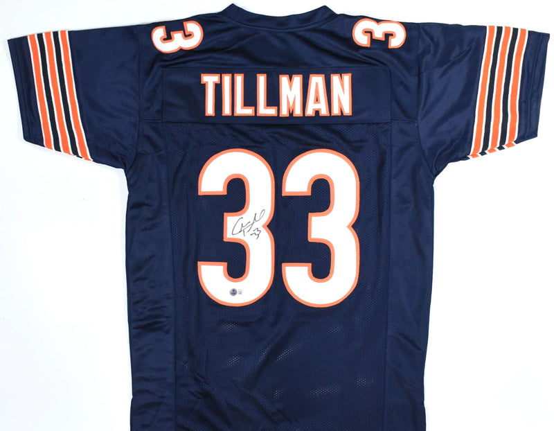 Charles Tillman Autographed Chicago Bears Custom Blue Jersey
