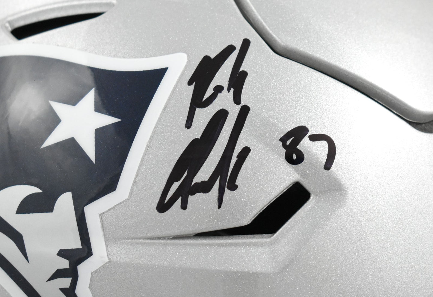 Rob Gronkowski Autographed New England Patriots Full Size Speedflex Helmet