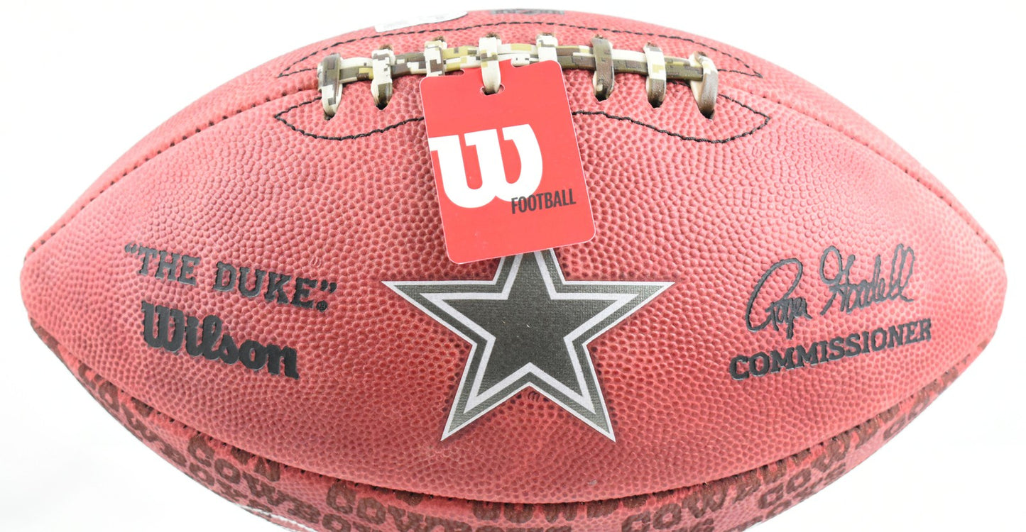 Roger Staubach Signed Dallas Cowboys Wilson Duke Football