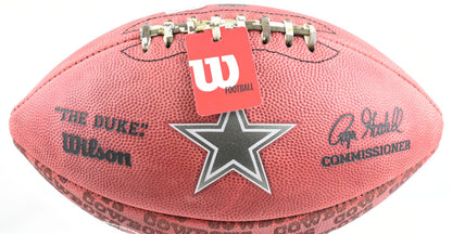 Roger Staubach Signed Dallas Cowboys Wilson Duke Football
