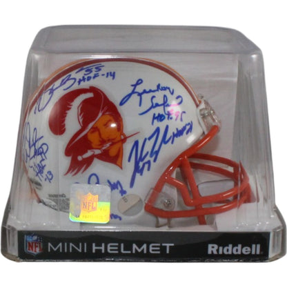 Lee Roy Selmon & Buccaneers Legends Signed Throwback Mini Helmet