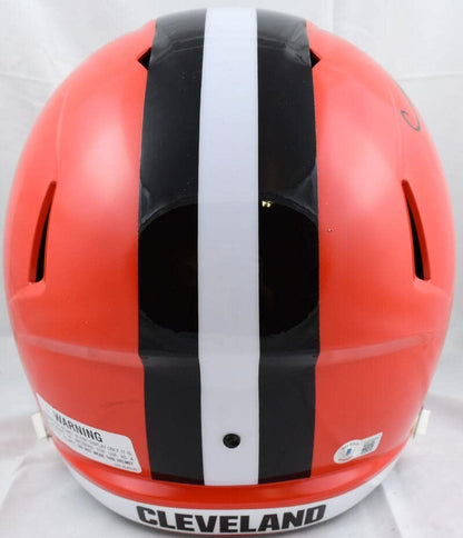 Nick Chubb Signed Cleveland Browns Full Size Speed Helmet - Black