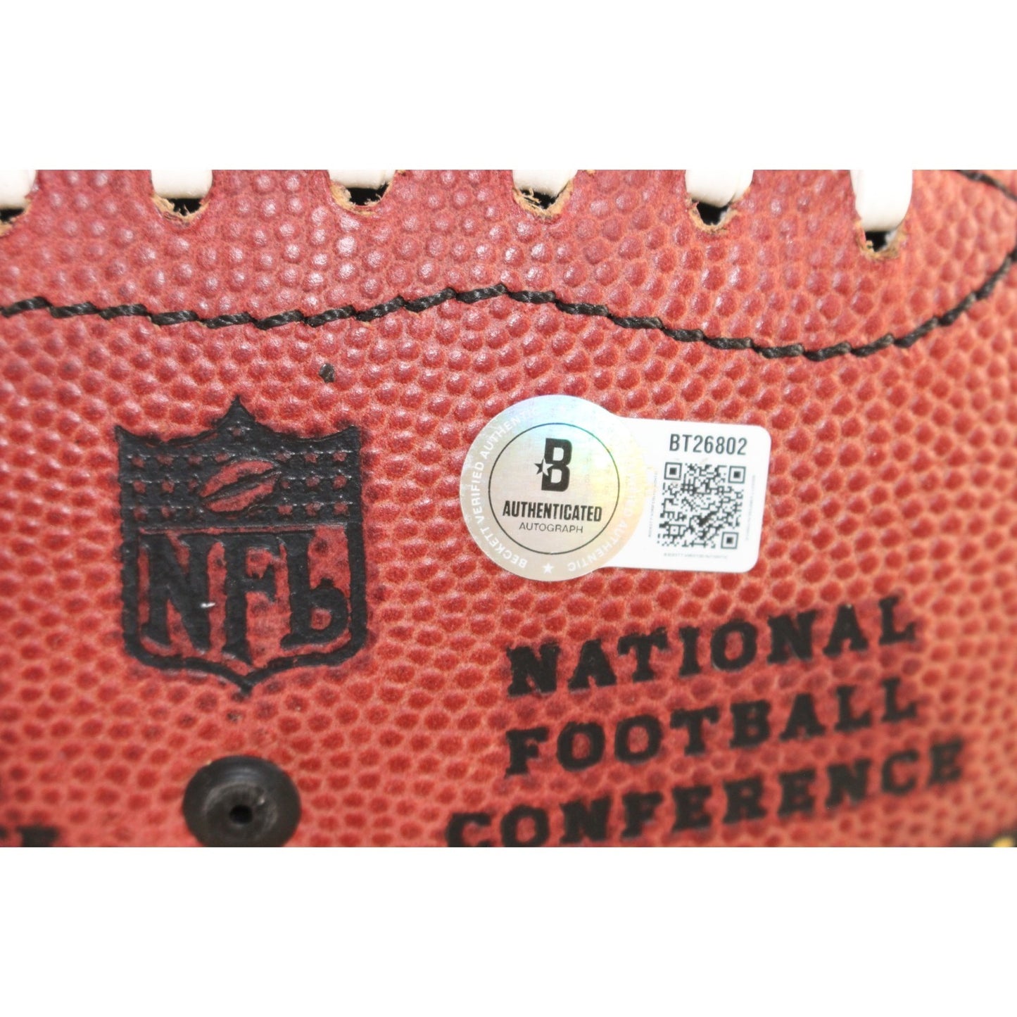 John Elway Autographed Denver Broncos Wilson The Duke Football