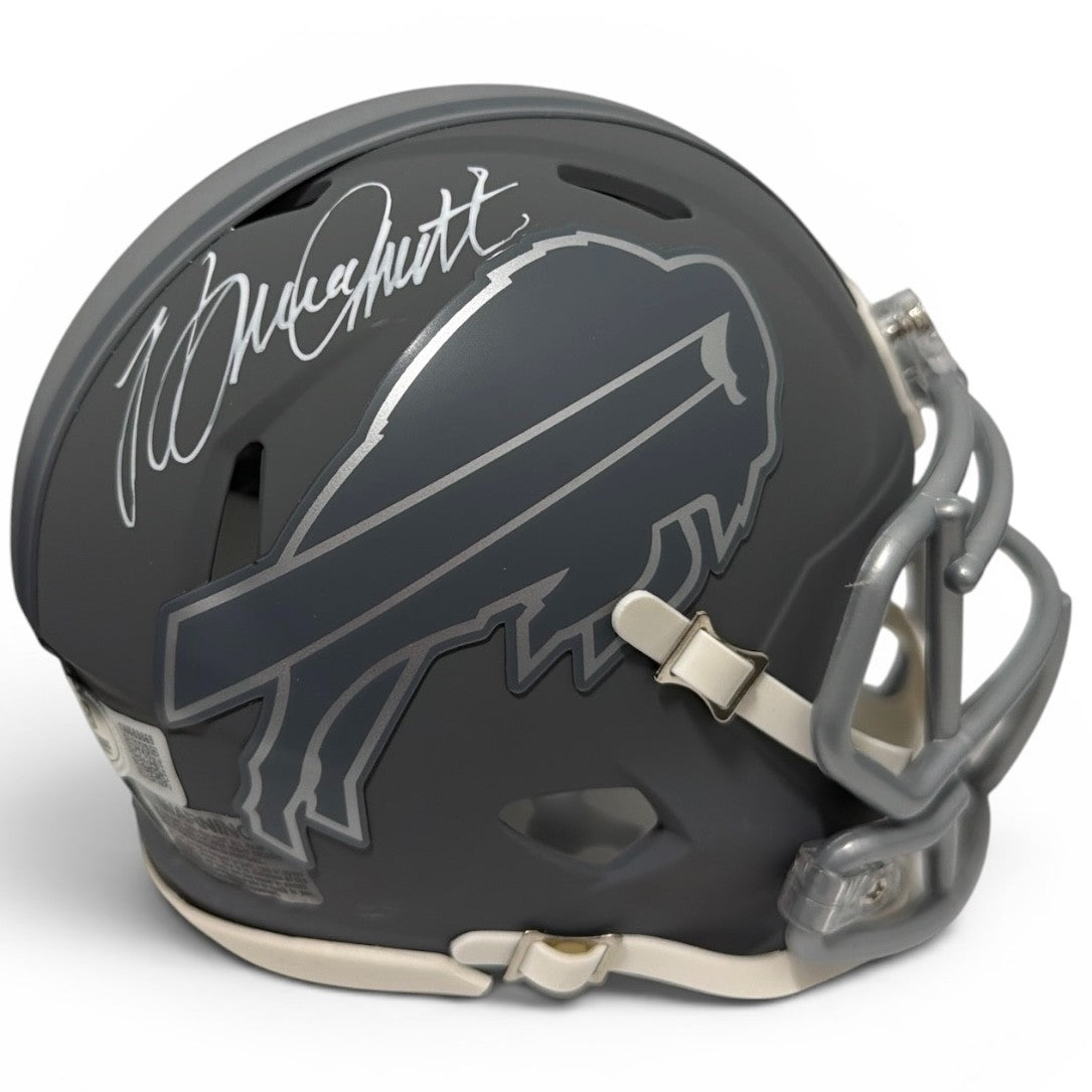 Bruce Smith Signed Buffalo Bills Slate Mini Helmet