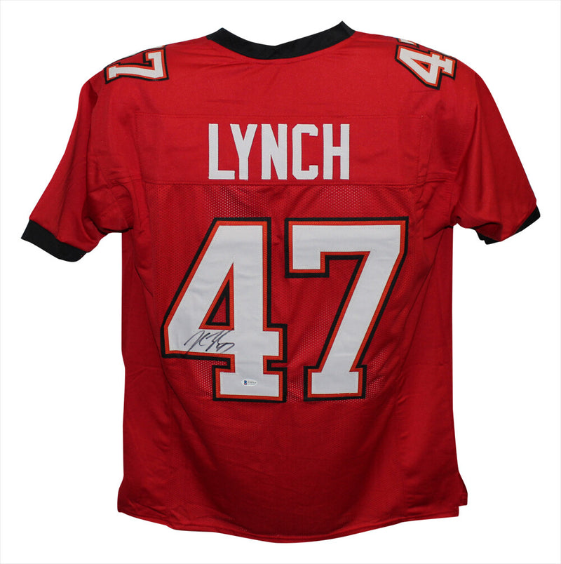 John Lynch Autographed Tampa Bay Buccaneers Custom Red Jersey (BAS)