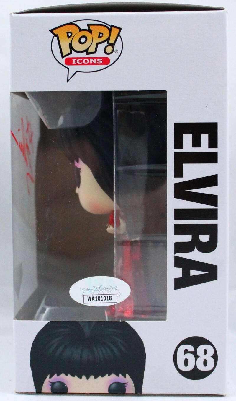 Cassandra Peterson Autographed Elvira Funko Pop Figurine #68