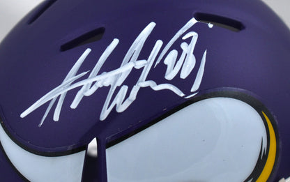 Adrian Peterson Signed Minnesota Vikings White Speed Mini Helmet