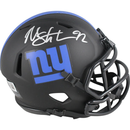 Michael Strahan New York Giants Autographed Eclipse Mini Helmet