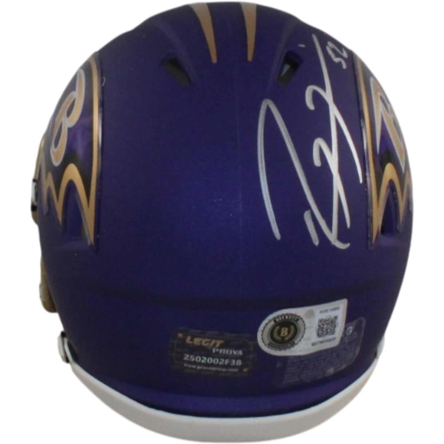 Ray Lewis Autographed Baltimore Ravens 2026 Alternate Mini Helmet
