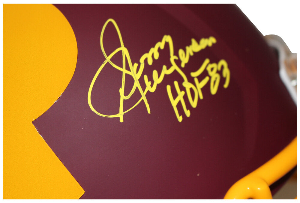 Sonny Jurgensen Signed Washington Redskins Full Size AMP Speed Helmet