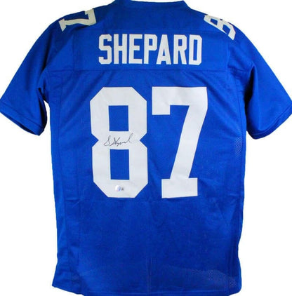 Sterling Shepard Autographed New York Giants Blue Custom Jersey