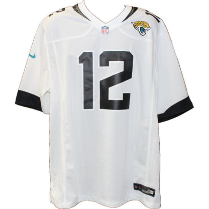 Travis Hunter Signed Jacksonville Jaguars White Nike Jersey (BAS Witnessed)