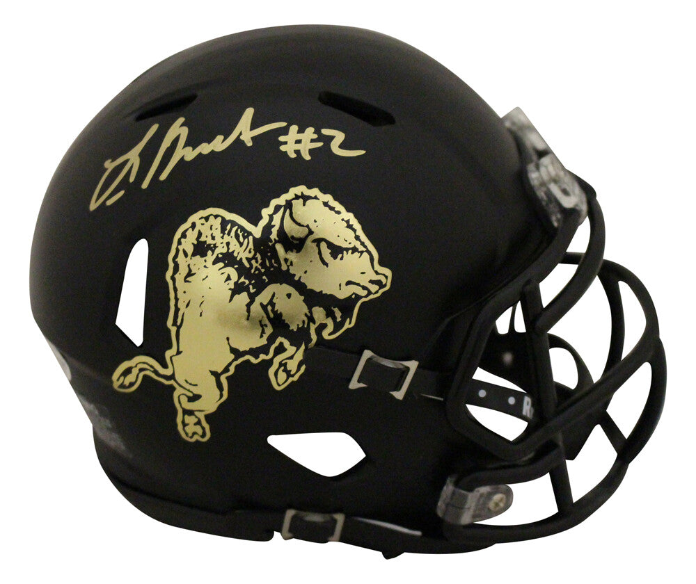Laviska Shenault Autographed Colorado Buffaloes Chrome Mini Helmet