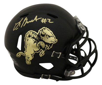 Laviska Shenault Autographed Colorado Buffaloes Chrome Mini Helmet