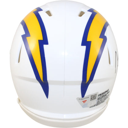 Justin Herbert Signed Los Angeles Chargers Color Rush Mini Helmet