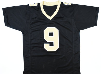 Drew Brees Autographed New Orleans Saints Custom Black Jersey