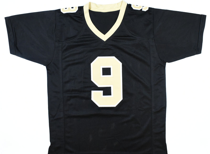 Drew Brees Autographed New Orleans Saints Custom Black Jersey