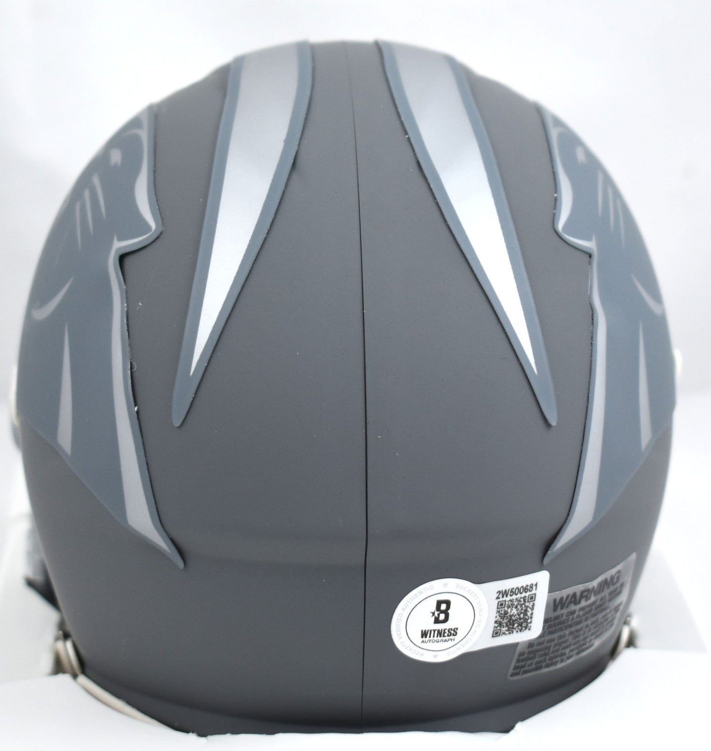 Chuba Hubbard Signed Carolina Panthers Slate Speed Mini Helmet
