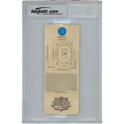 Kurt Warner Autographed Super Bowl XXXIV MVP Slabbed Ticket Stub