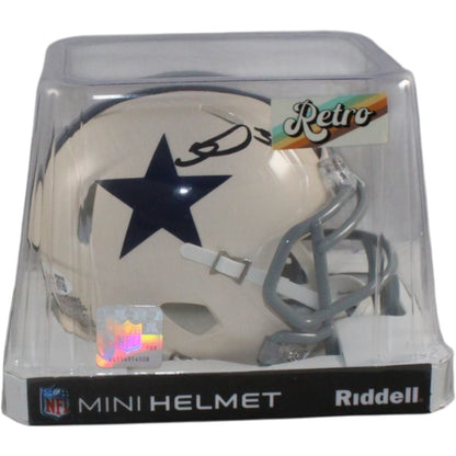 George Pickens Signed Dallas Cowboys Retro Mini Helmet - JSA
