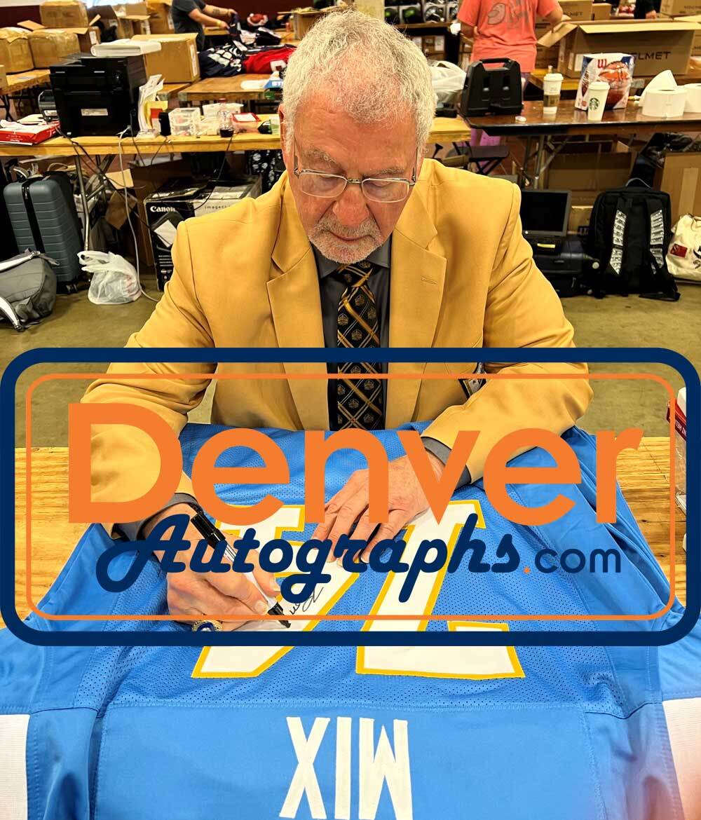 Ron Mix Signed San Diego Chargers Style Custom Football Jersey