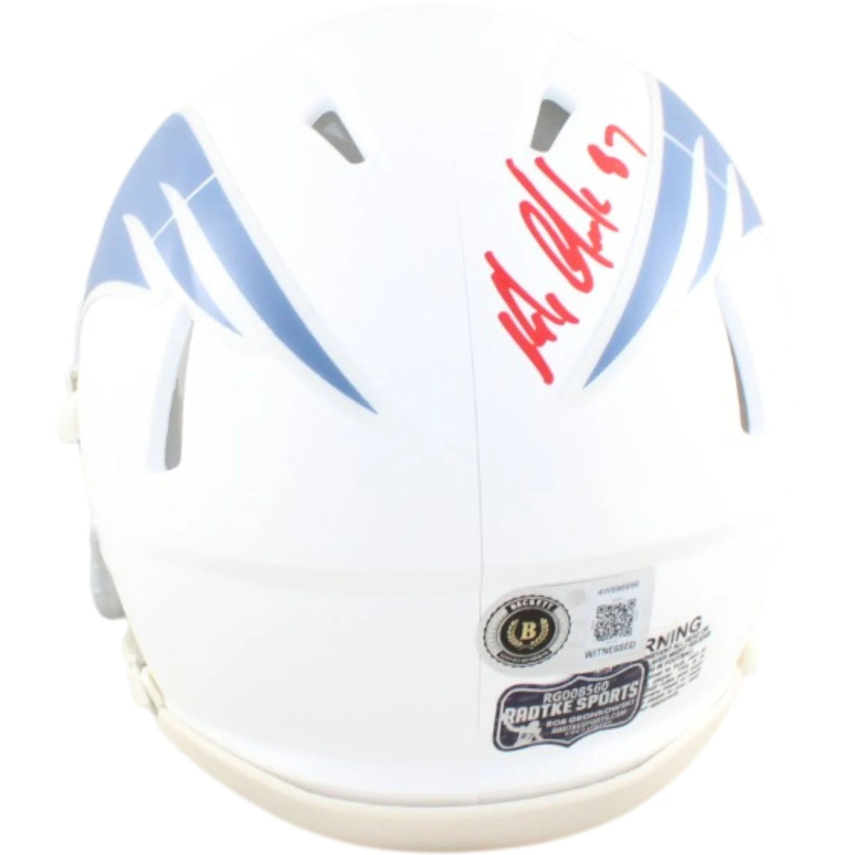 Rob Gronkowski Signed New England Patriots Rivalries Mini Helmet