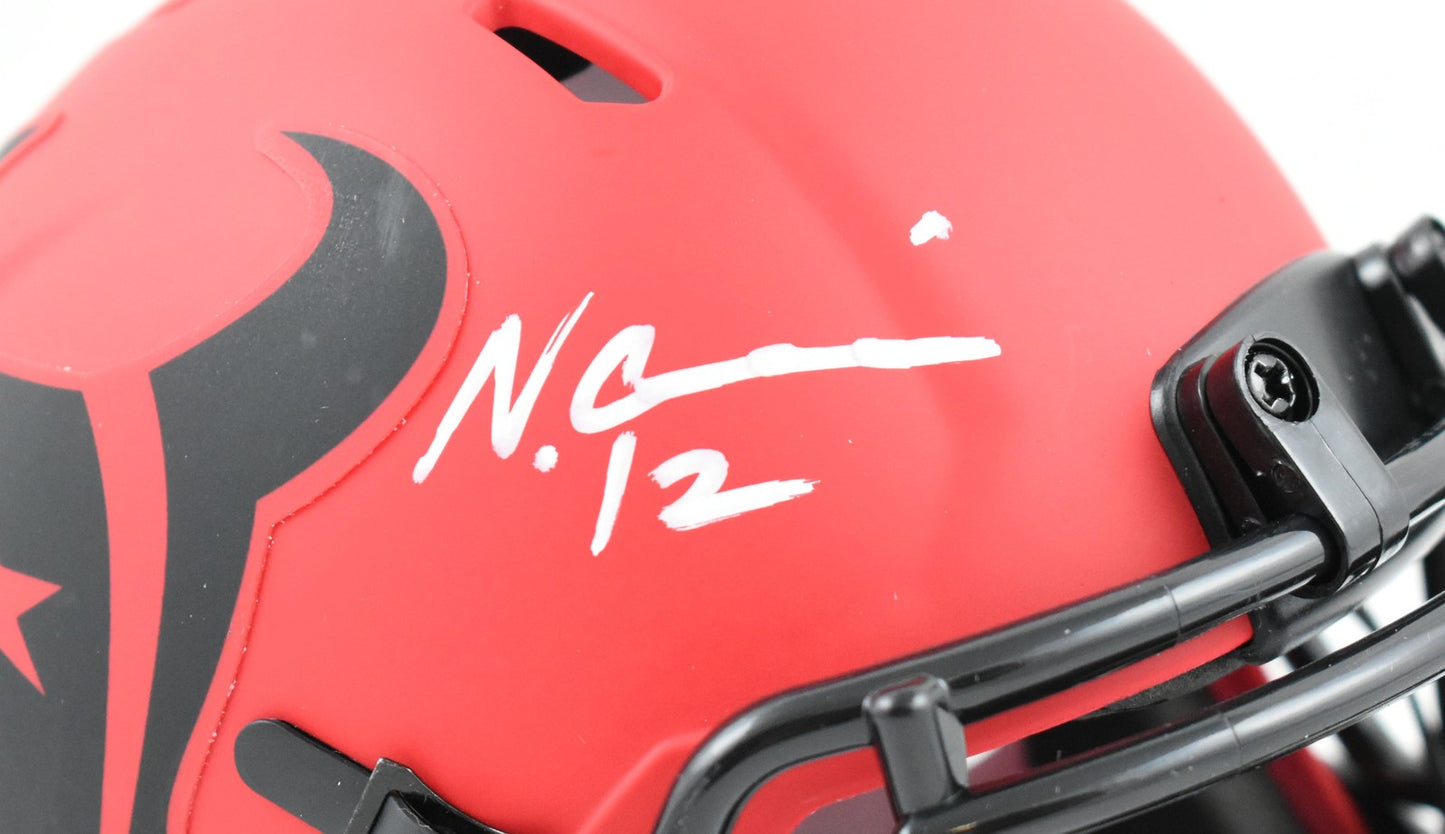 Nico Collins Autographed Houston Texans Rave Speed Mini Helmet