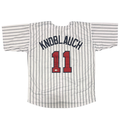 Chuck Knoblauch Autographed Minnesota Twins Custom Jersey (91 AL ROY) JSA