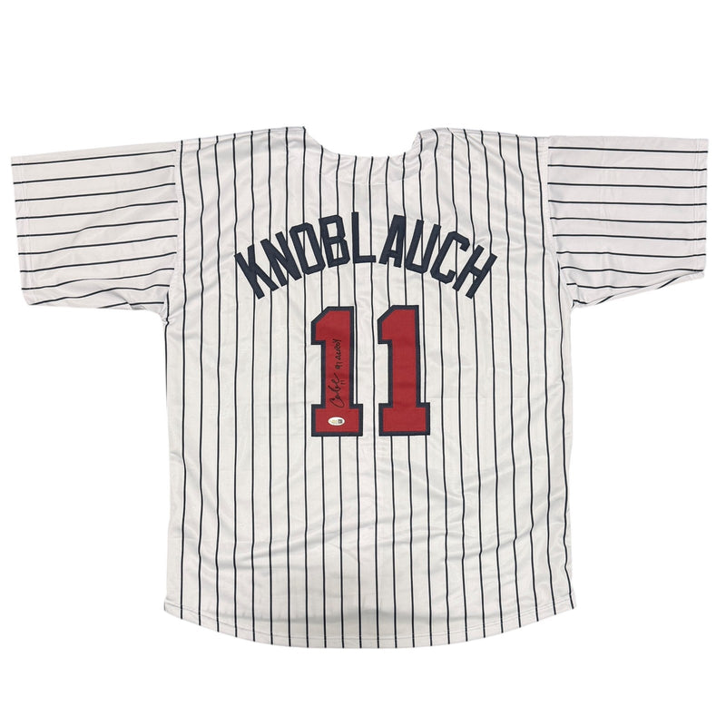 Chuck Knoblauch Autographed Minnesota Twins Custom Jersey (91 AL ROY) JSA