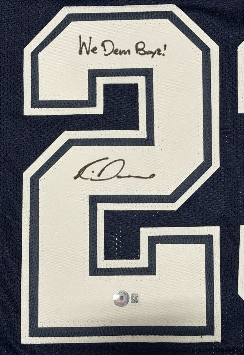 Rico Dowdle Signed Dallas Cowboys Custom Jersey Inscribed "We Dem Boyz!"