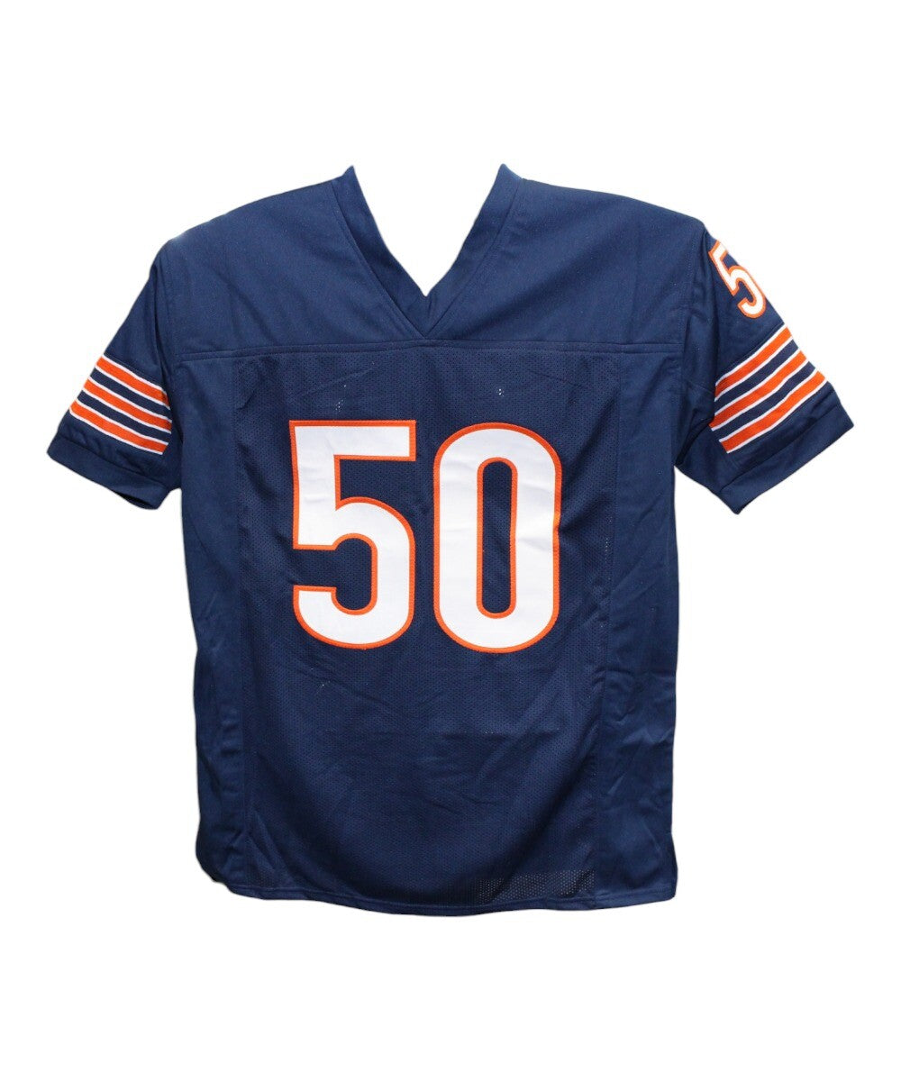 Mike Singletary Signed Chicago Bears Pro Style Navy Jersey