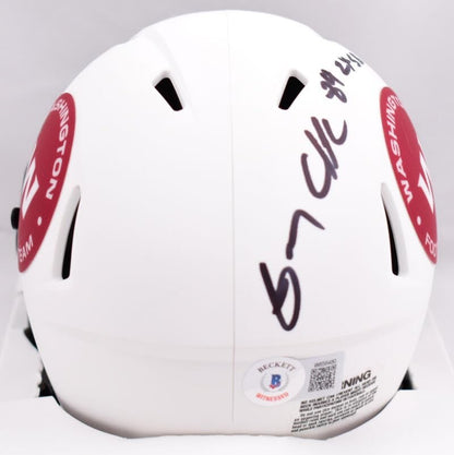 Gary Clark Signed Washington Lunar Speed Mini Helmet 2x SB Champs