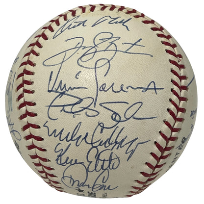 1991 New York Mets Team Signed Official National League Baseball JSA LOA