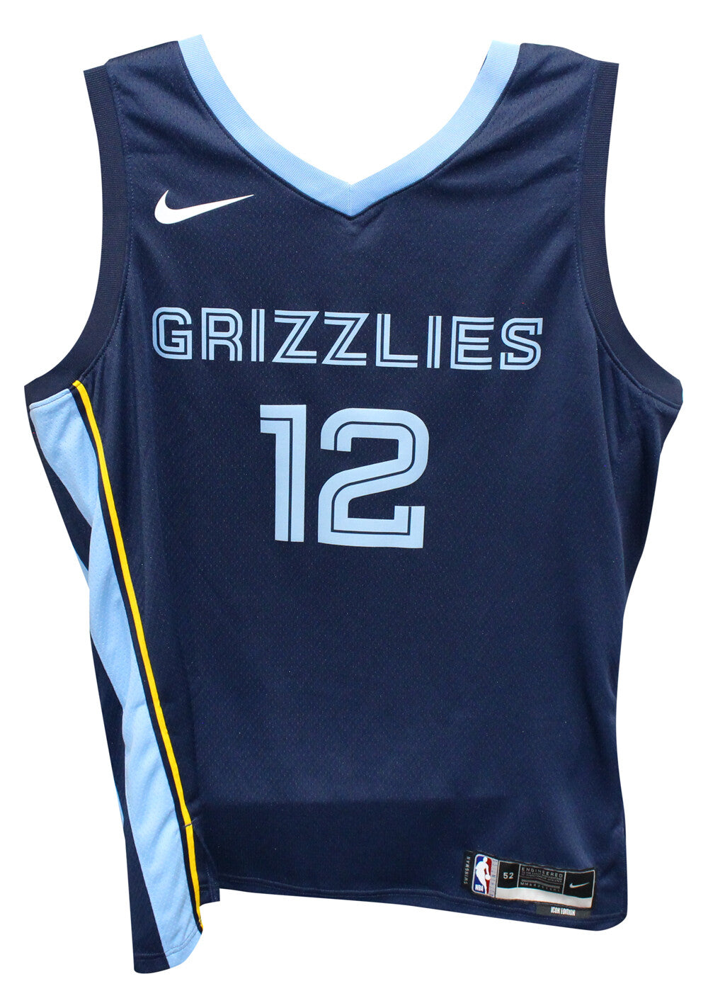 Ja Morant Signed Memphis Grizzlies Navy Nike Basketball Jersey