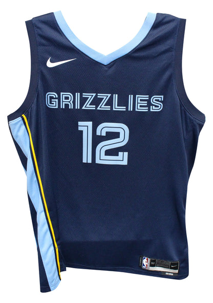 Ja Morant Signed Memphis Grizzlies Navy Nike Basketball Jersey