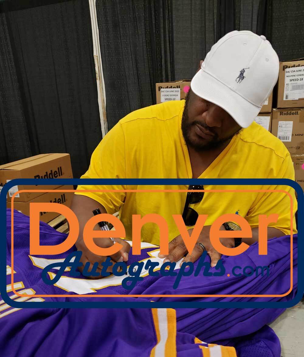 Daunte Culpepper Signed Minnesota Vikings Custom Football Jersey
