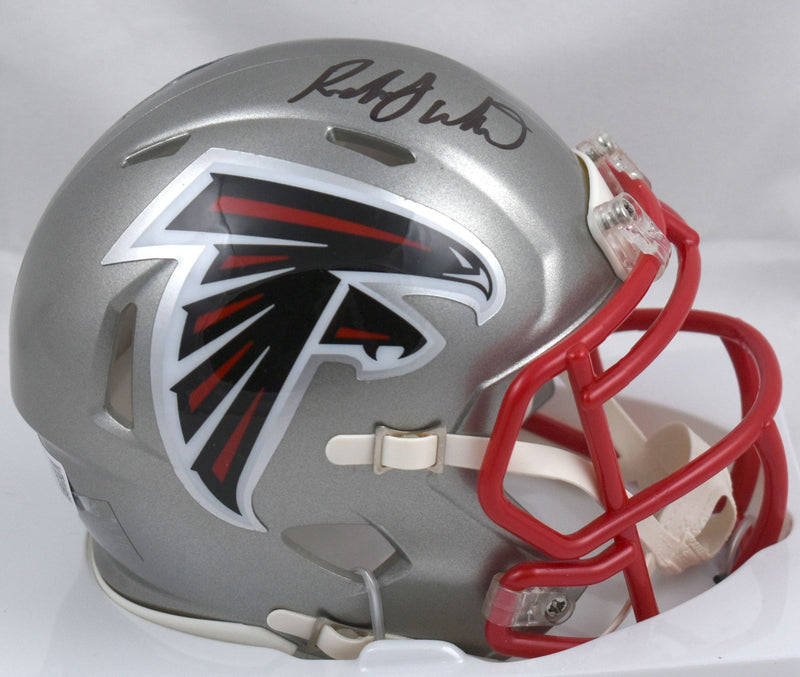 Roddy White Signed Atlanta Falcons Flash Speed Mini Helmet