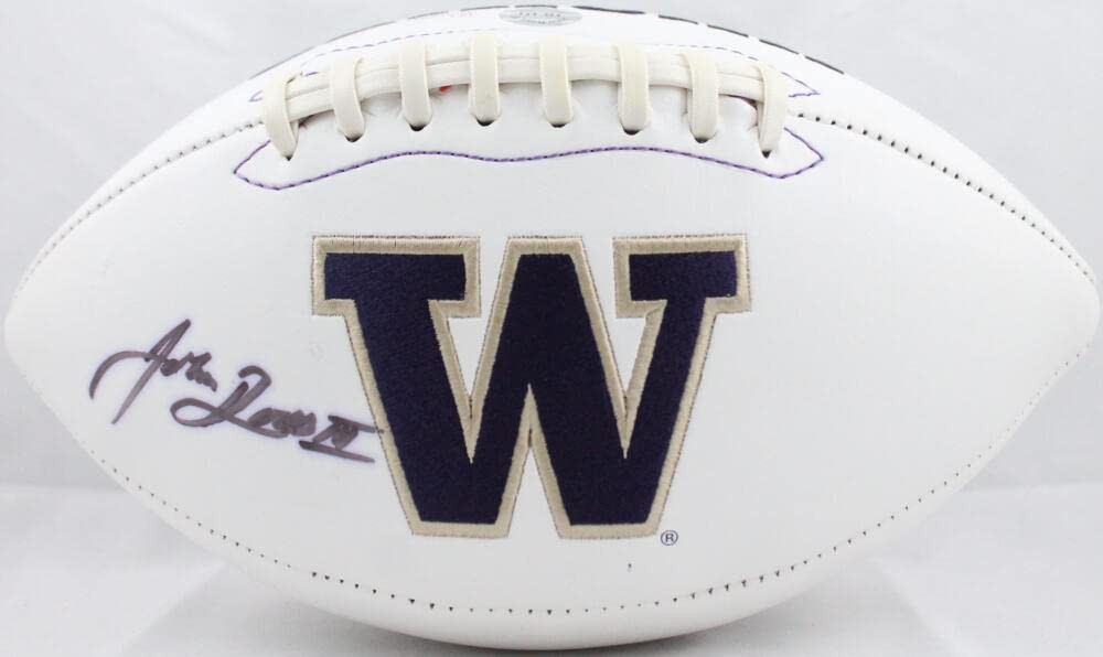 John Ross Signed Washington Huskies Logo Football