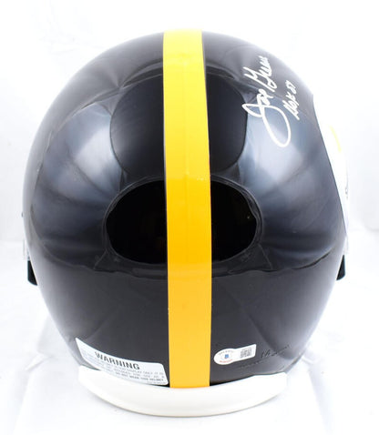 Joe Greene Signed Pittsburgh Steelers Full Size Helmet (HOF)