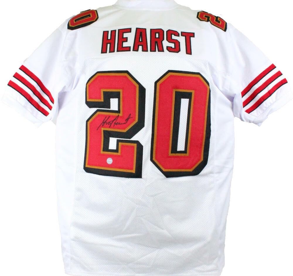 Garrison Hearst Autographed White Custom Football Jersey