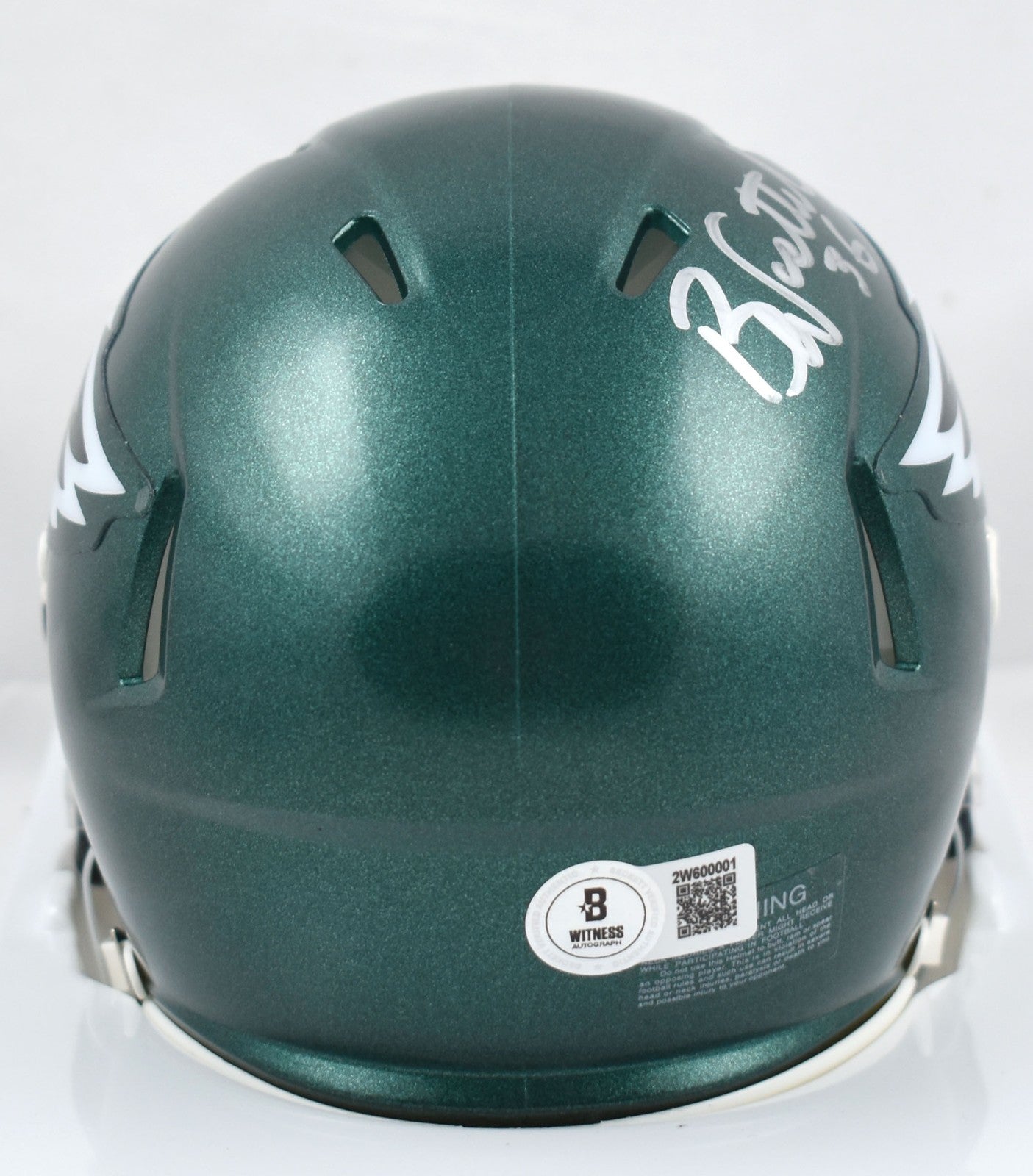 Brian Westbrook Autographed Philadelphia Eagles Speed Mini Helmet
