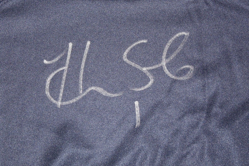 Hope Solo Autographed Team USA Blue Soccer Jersey