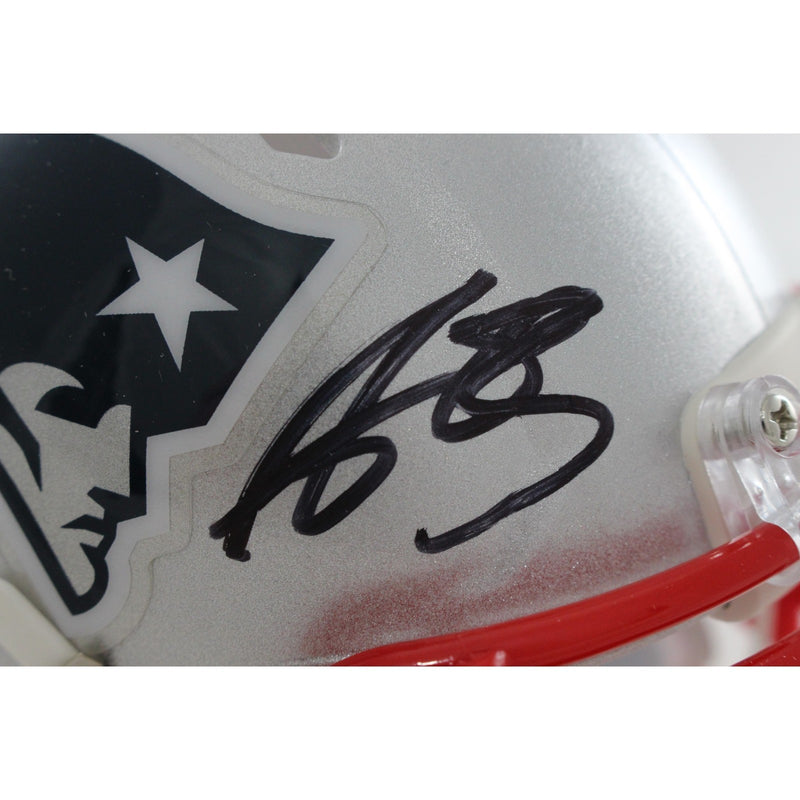 AJ Brown Autographed New England Patriots Mini Helmet